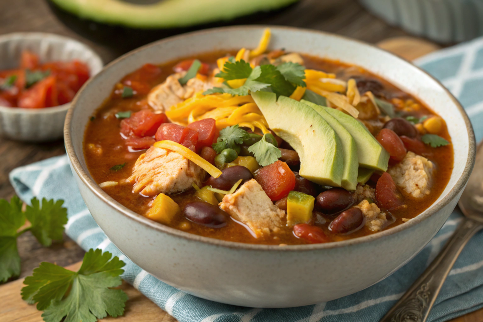 7 Can Chicken Taco Soup