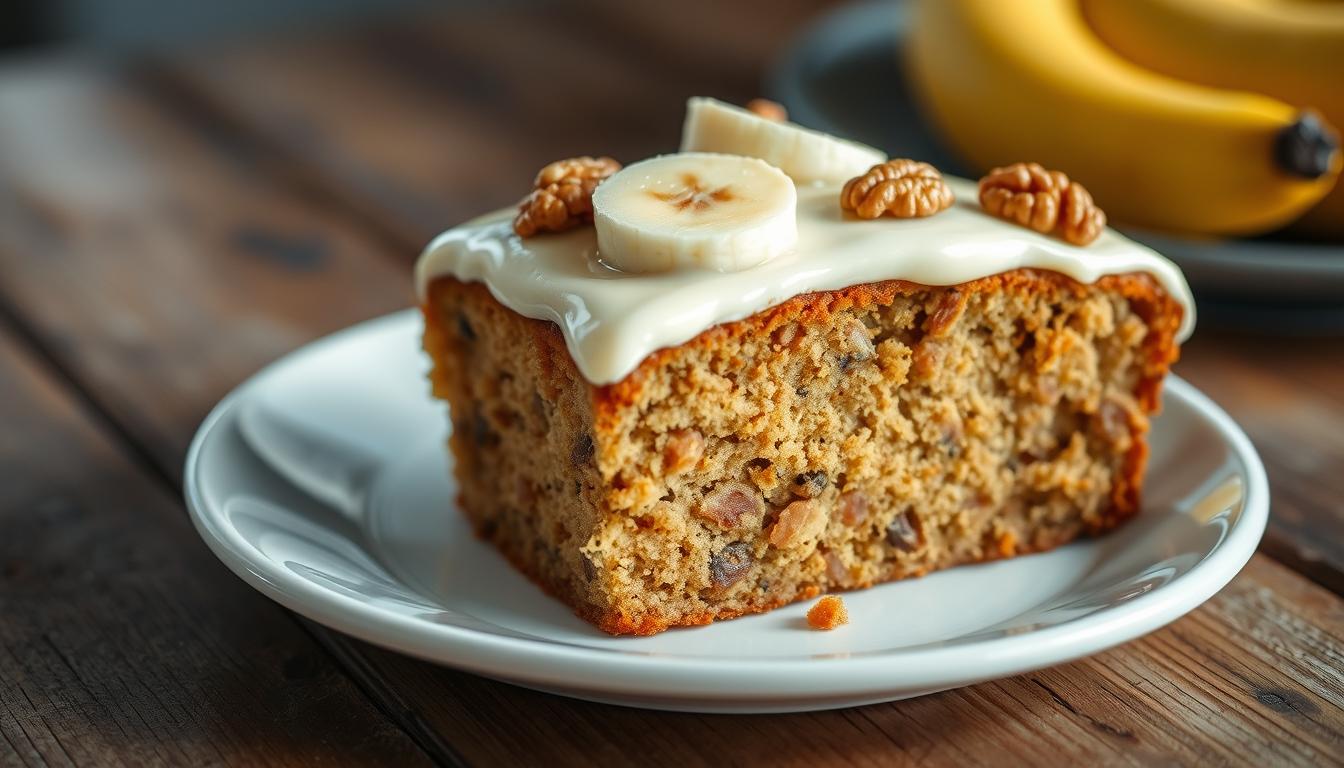 Banana Bread Cake with Cream Cheese Frosting Recipe