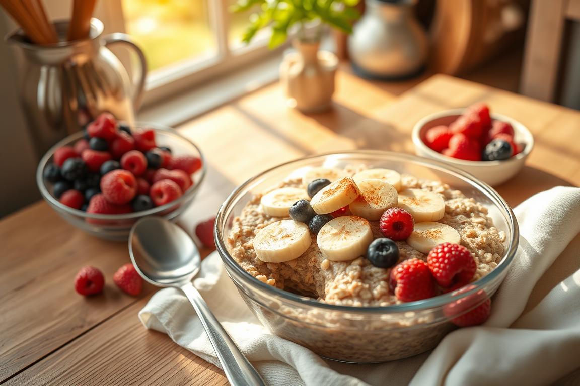 Easy Blended Baked Oats