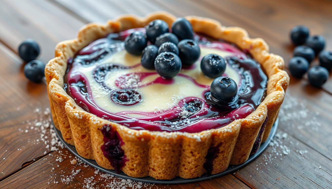 Blueberry Cheesecake Cookie Pie