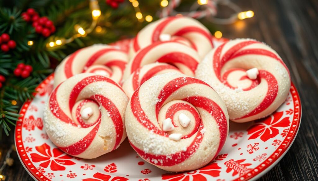 Candy Cane Twist Cookies