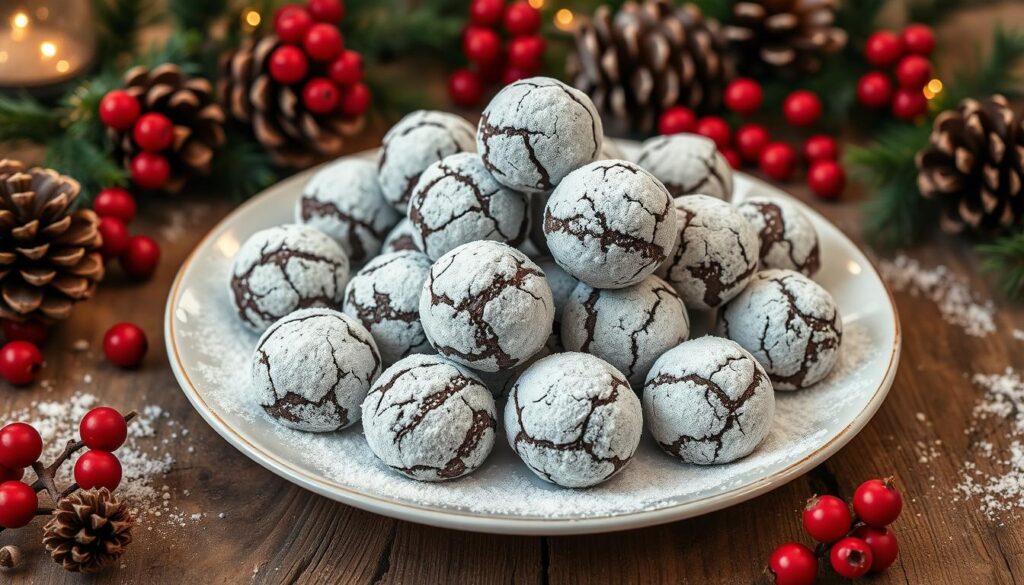 Chocolate Snowball Cookies