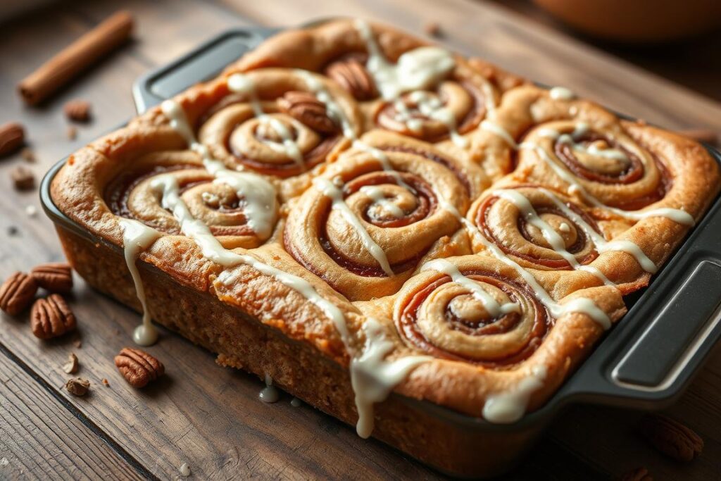 Cinnamon Roll Blondies