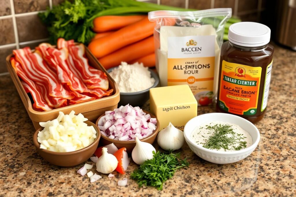 Cream of Bacon Soup Ingredients