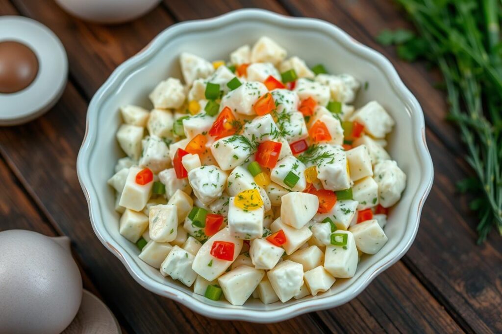 Creamy and chunky egg salad