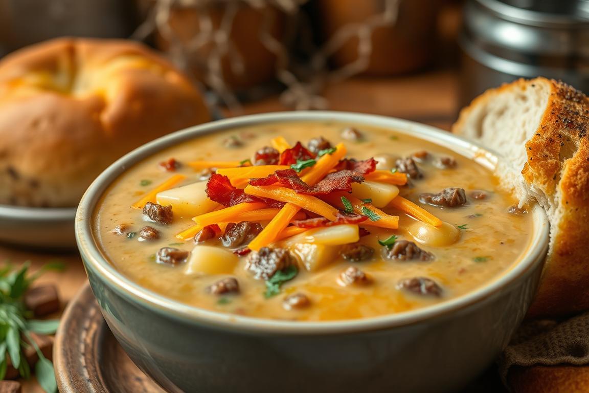 Easy Cheeseburger Soup