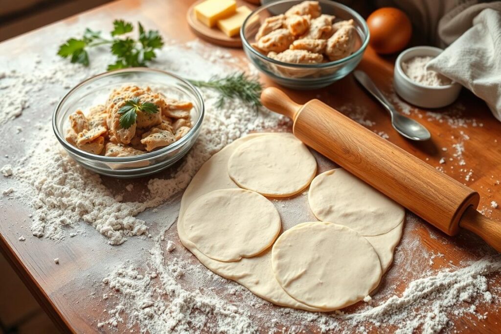 Homemade Dumplings Preparation