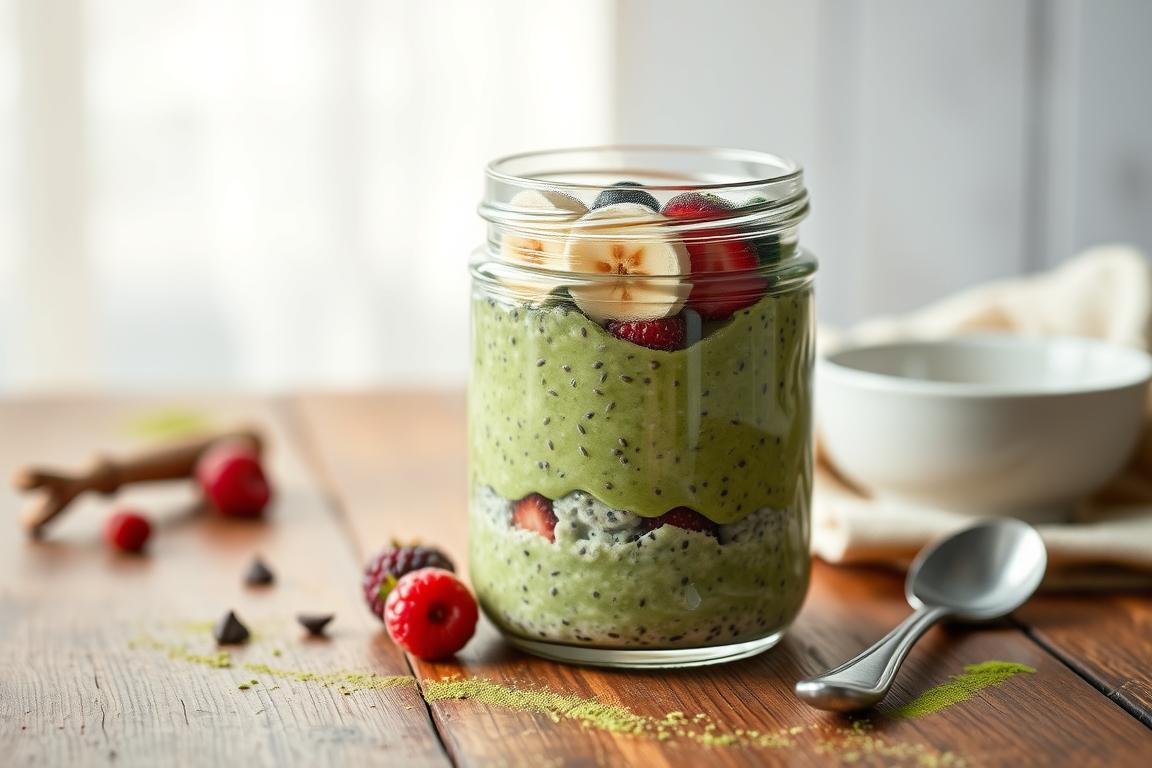 Matcha Latte Overnight Oats