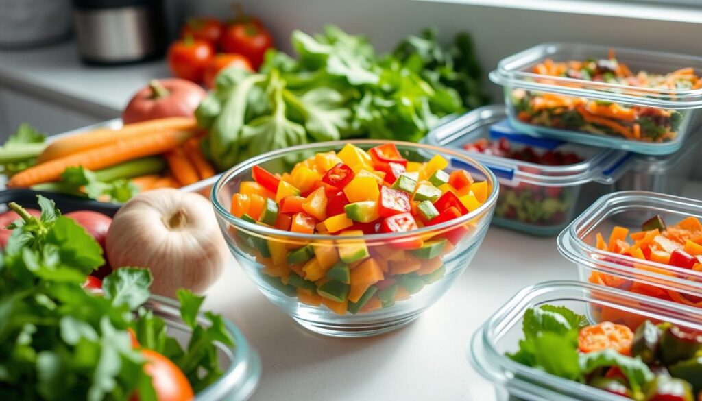 Meal prep pepper salad