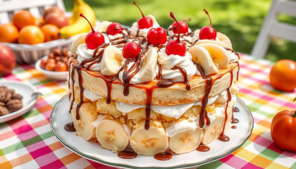 No-Bake Banana Split Cake