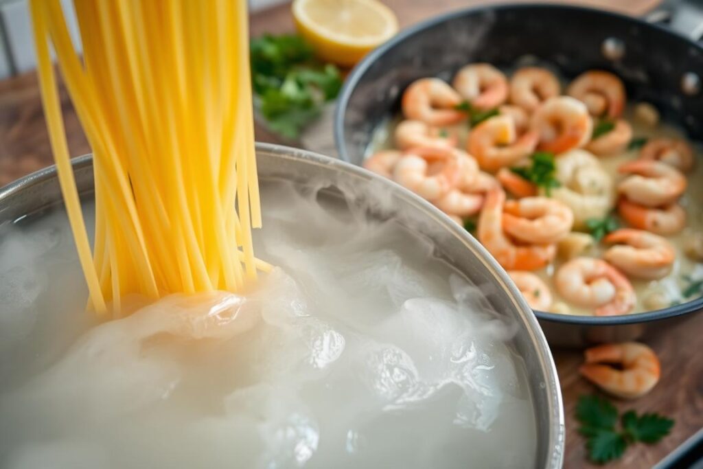 Noodle Cooking Techniques for Creamy Shrimp Pasta