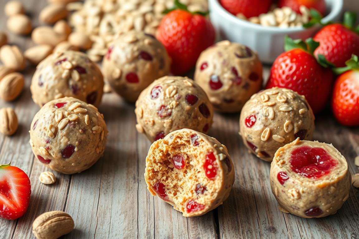 Peanut Butter & Jelly Energy Balls