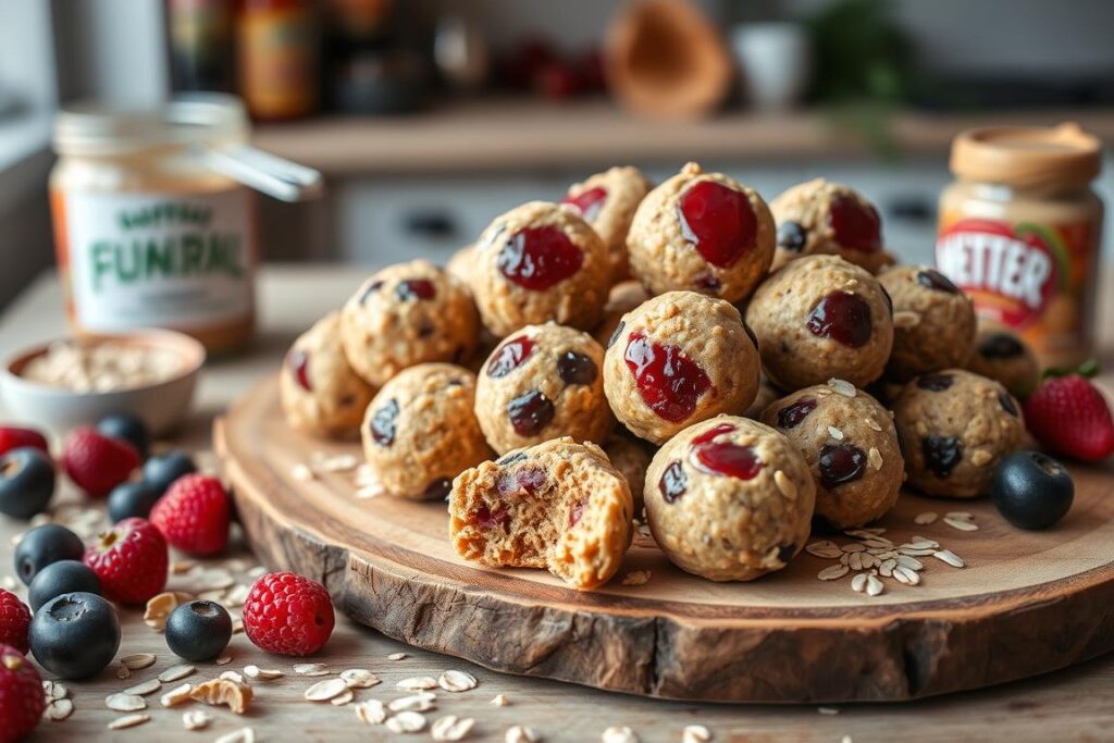 Peanut Butter & Jelly Energy Balls