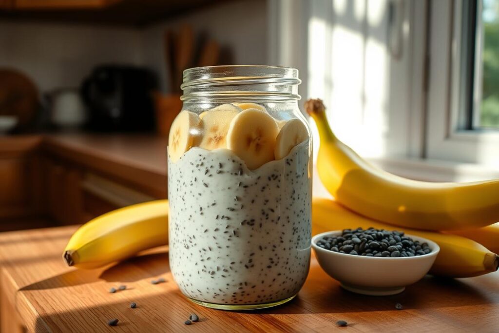 Storing Banana Chia Pudding