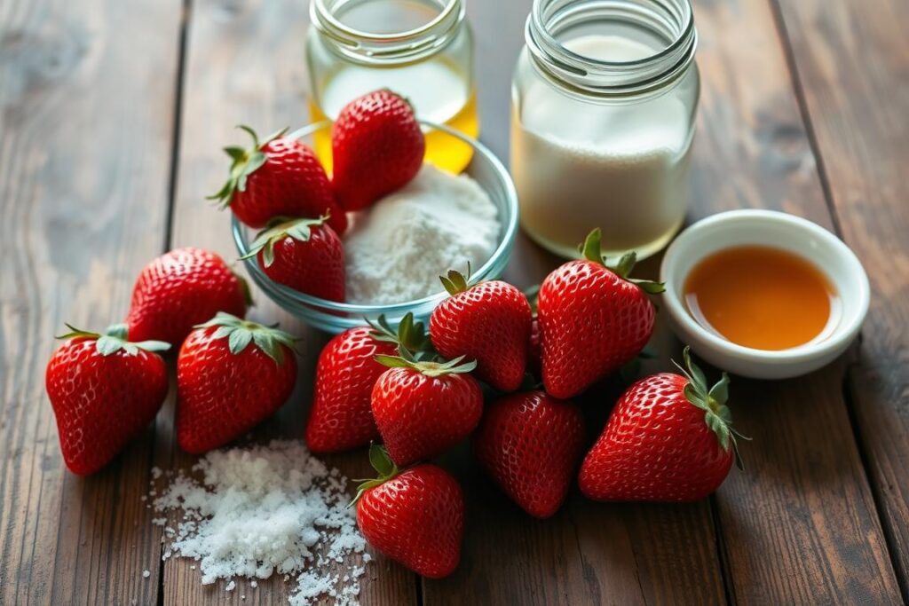 Strawberry jam ingredients