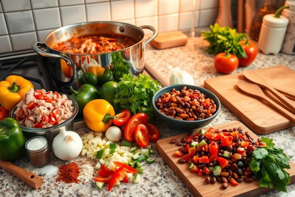 Turkey Chili Soup Preparation