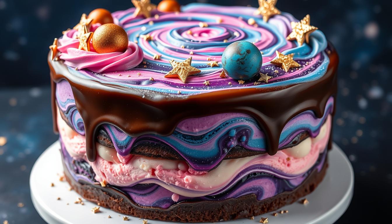 Ultimate Galaxy Ice Cream Cake