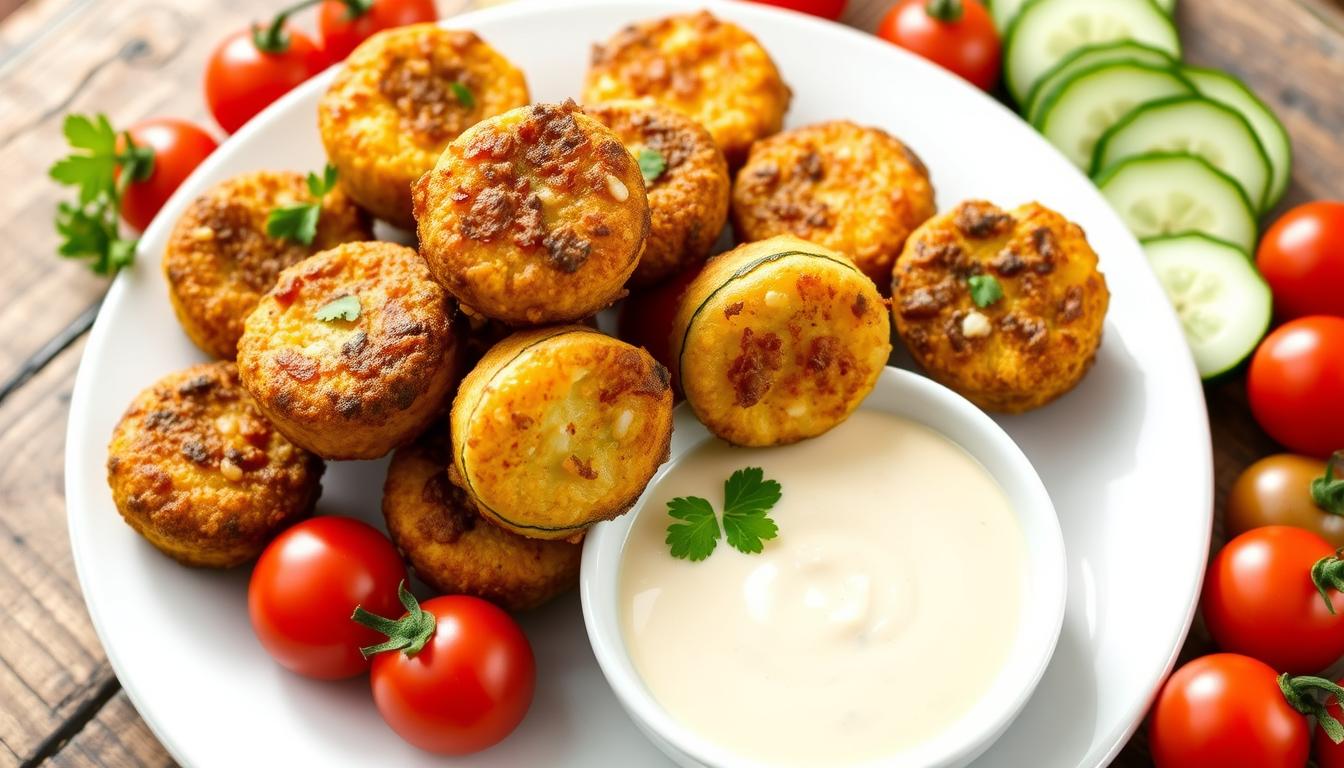 Zucchini Garlic Bites