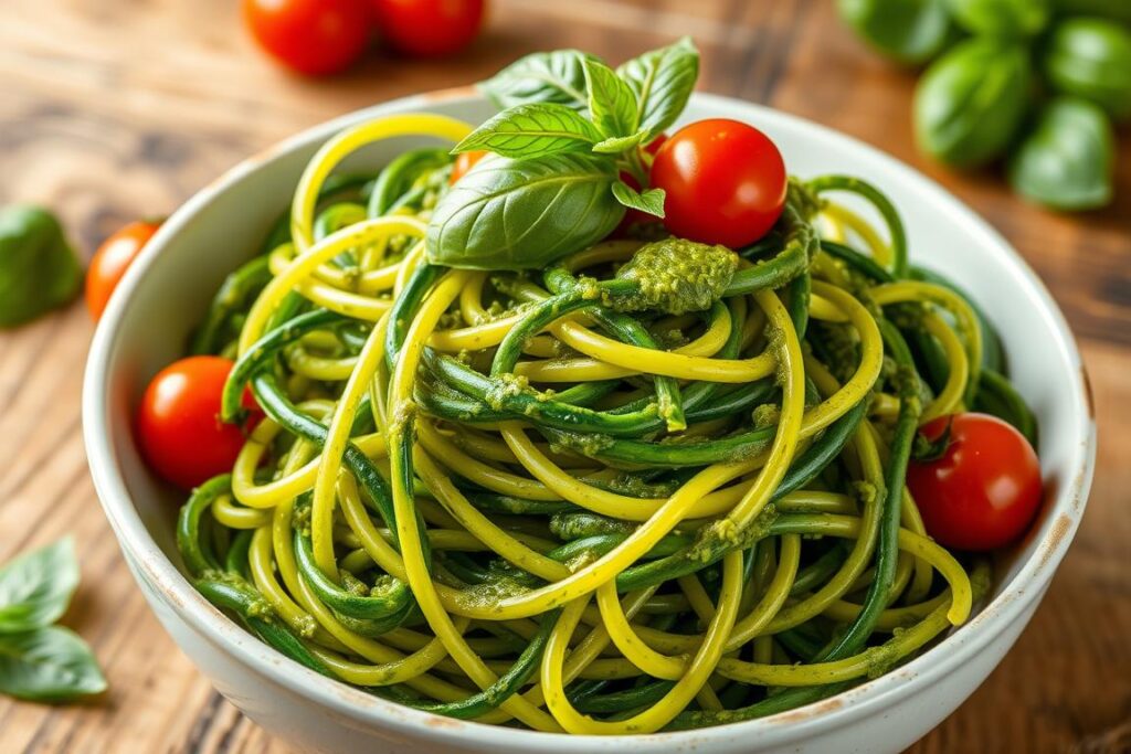 Zucchini Noodles with Pesto