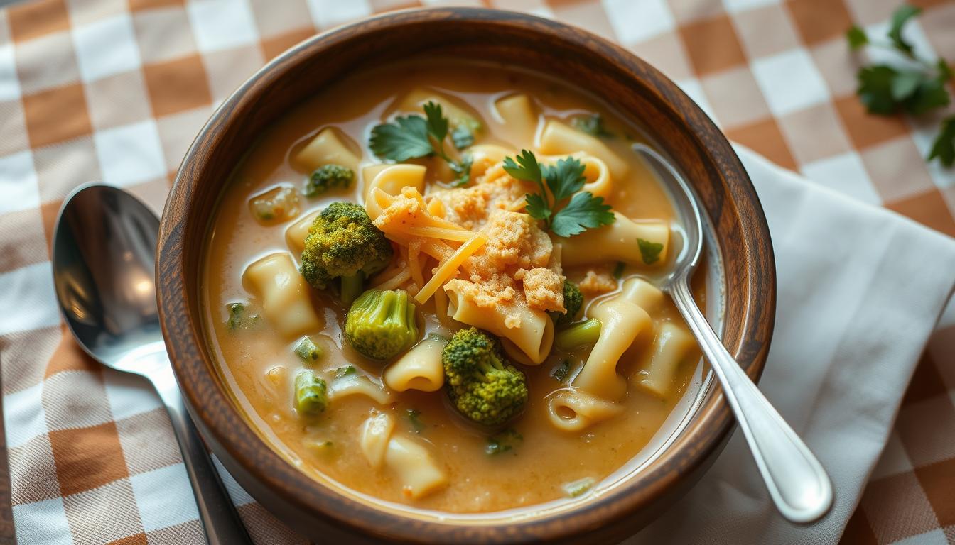 broccoli cheddar lasagna soup