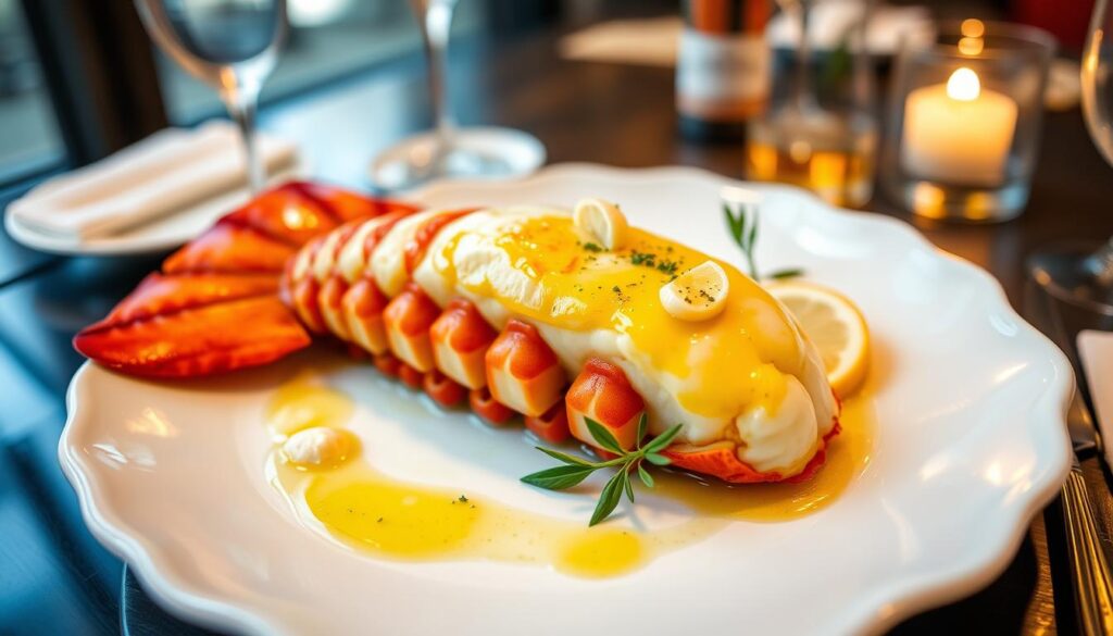 butter-poached lobster