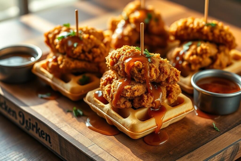 chicken and waffle sliders