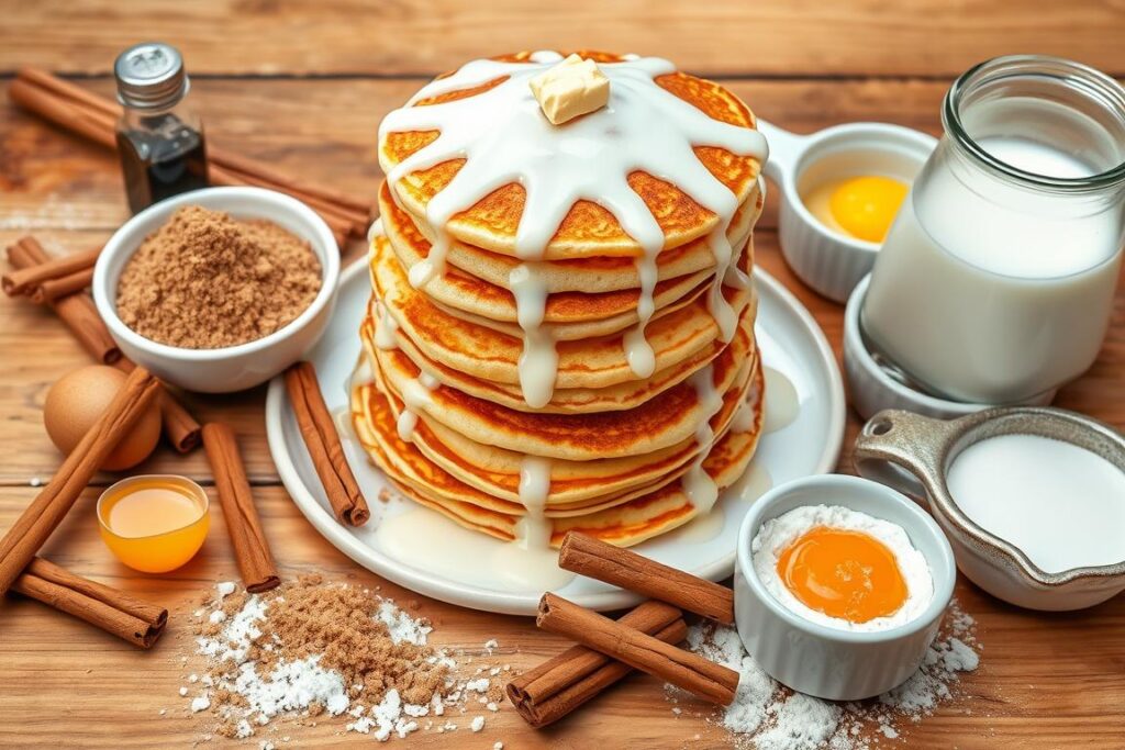 cinnamon roll pancake ingredients