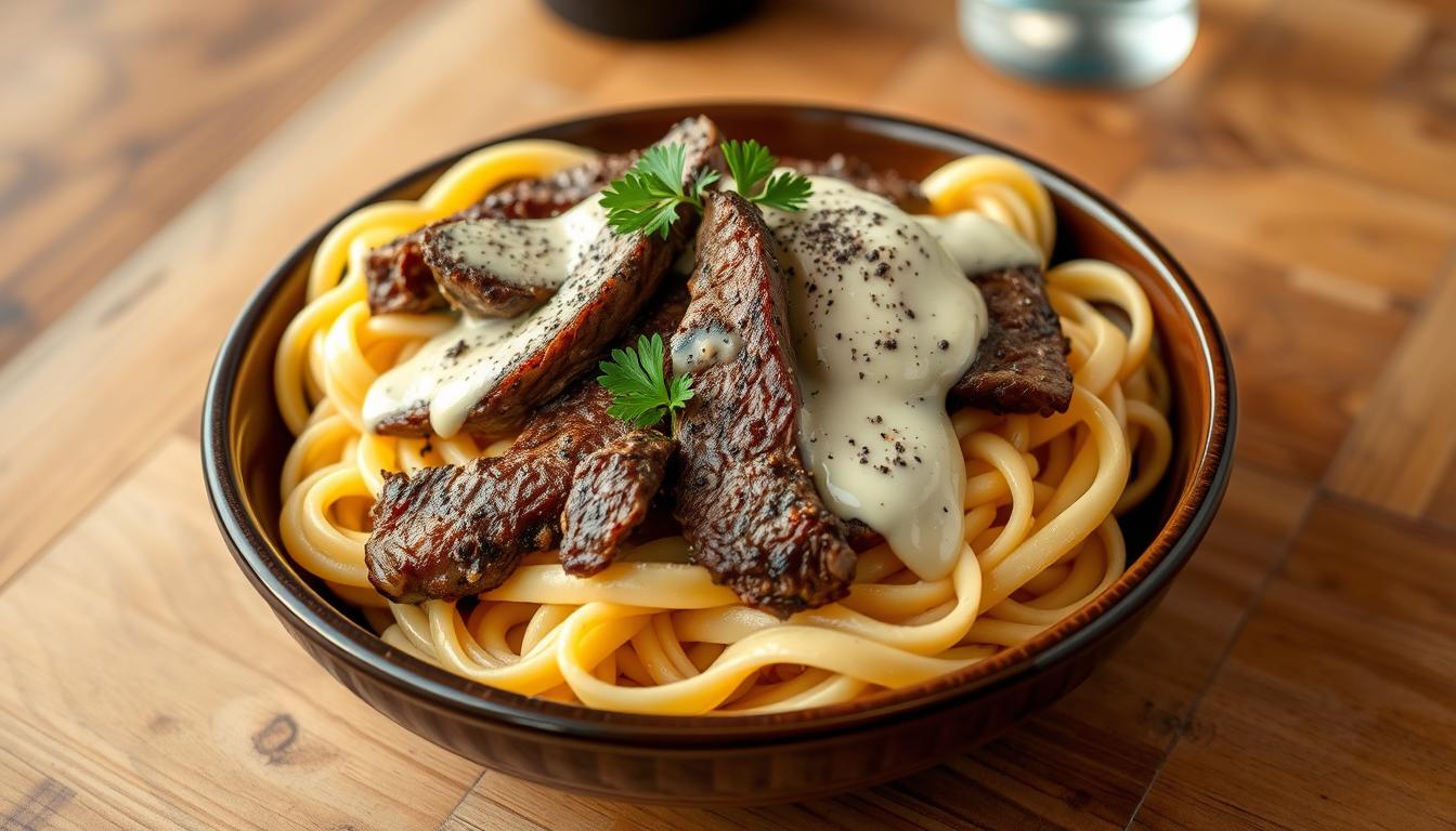 creamy cajun steak alfredo