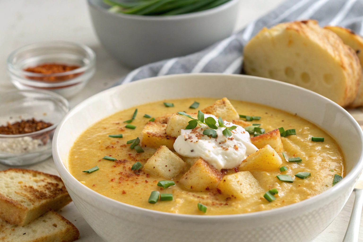 Creamy Hash Brown Potato Soup With Cream Cheese