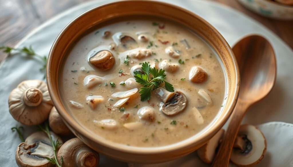 creamy mushroom soup