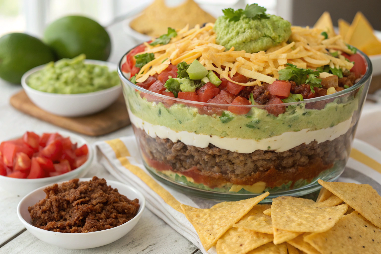 Delicious Seven-Layer Taco Salad Recipe for Parties