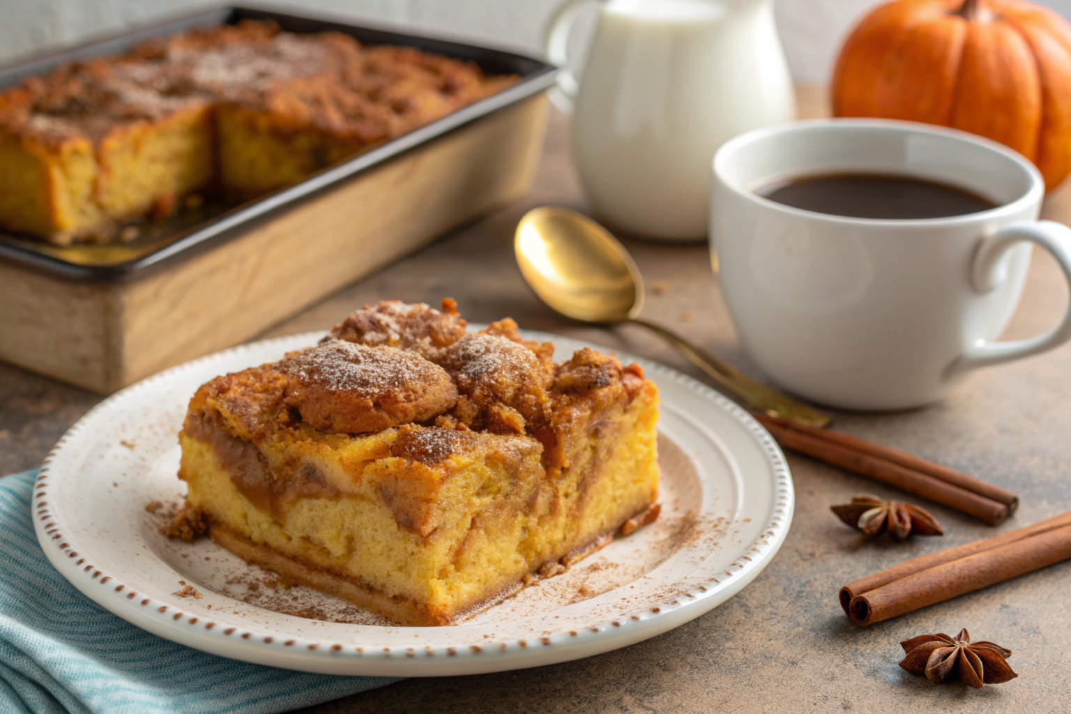 Easy Pumpkin French Toast Casserole for Breakfast