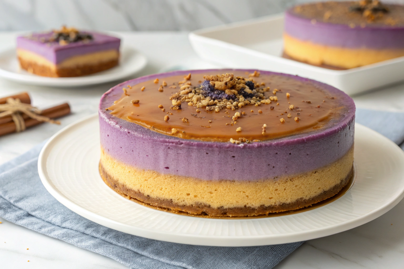 Filipino Ube Leche Flan Cake: A Delightful Purple Treat