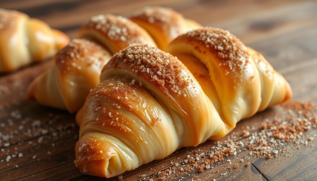 flaky crescent pastry