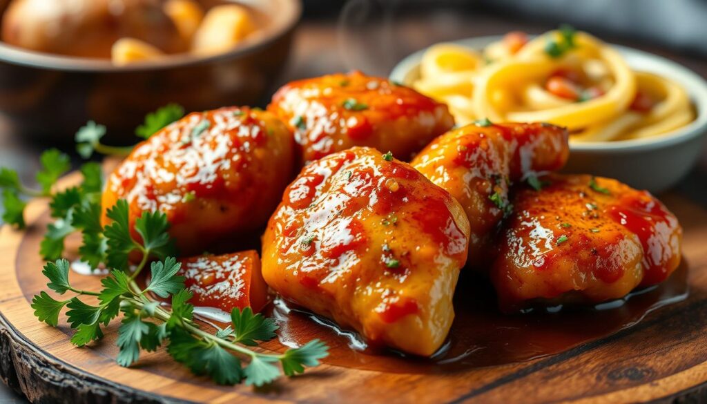 garlic butter chicken bites