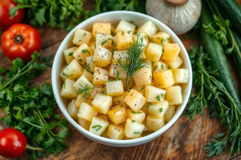 herb-seasoned potato salad