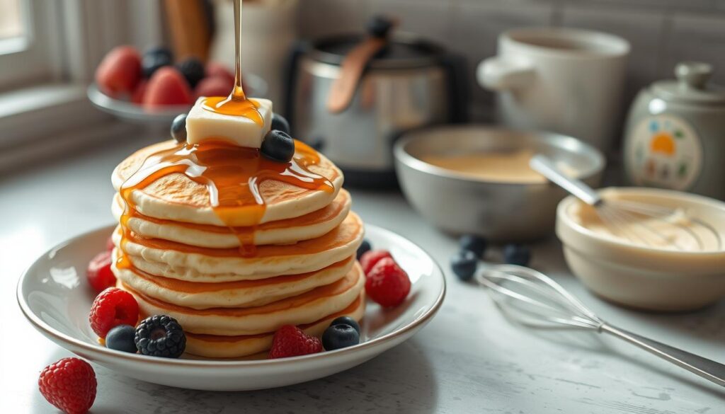 how to make the softest + fluffiest pancakes