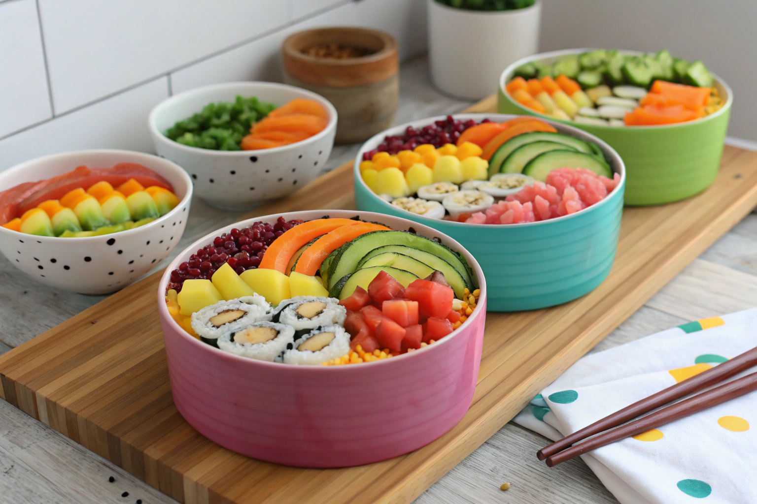 Make Rainbow Sushi Bowls at Home