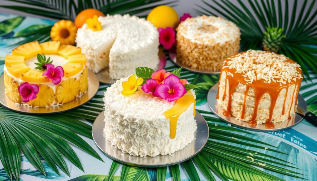 pineapple coconut cake variations