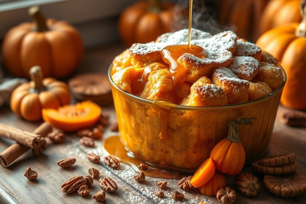 pumpkin bread pudding