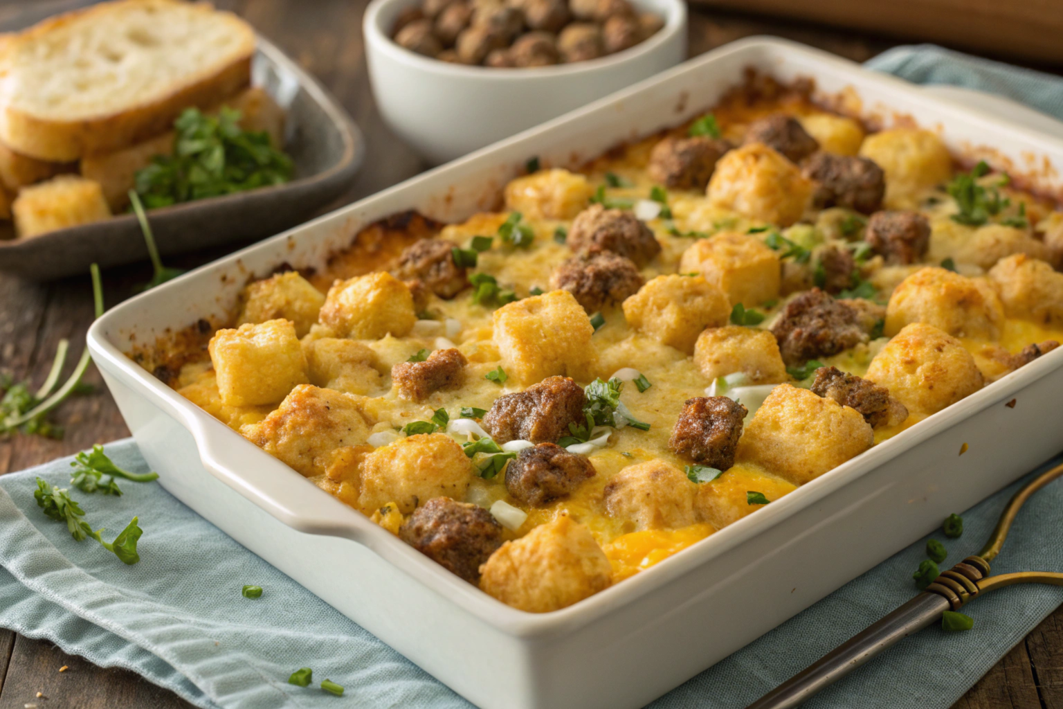 Tater Tot Sausage Breakfast Casserole Recipe