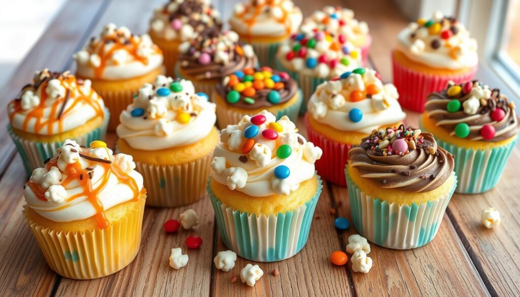 popcorn cupcakes