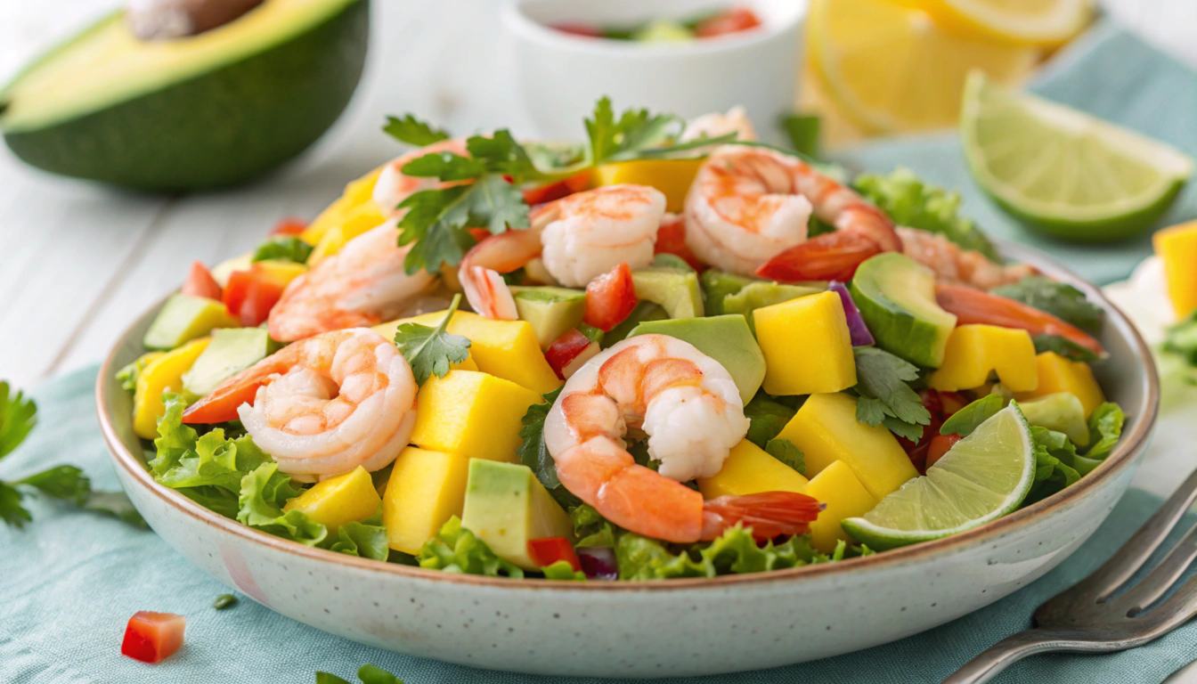 Tropical Shrimp, Mango, and Avocado Salad Recipe