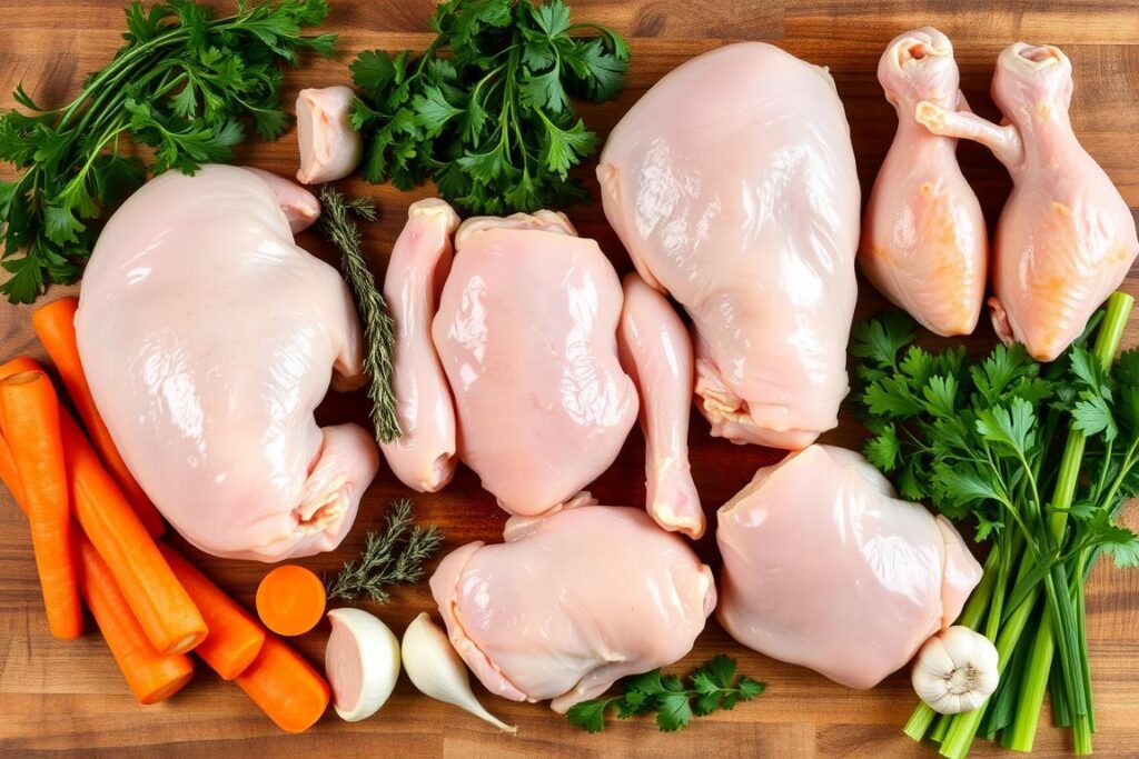 Chicken Cuts for Soup Preparation