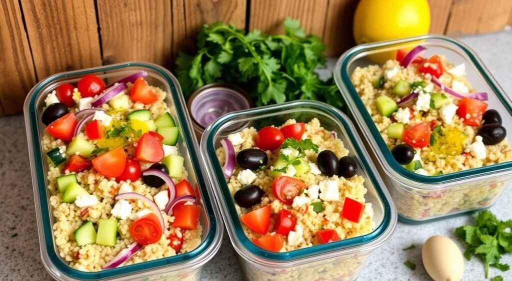 Greek Couscous Salad Meal Prep