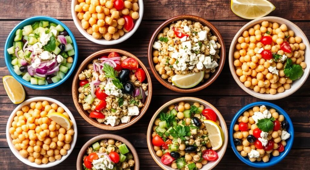 Mediterranean Chickpea Salad Variations