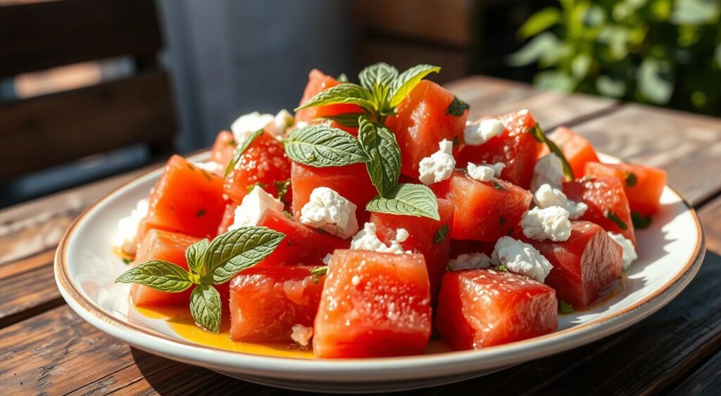 Mediterranean Watermelon and Feta Salad