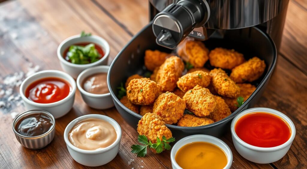 crispy air fryer chicken nuggets